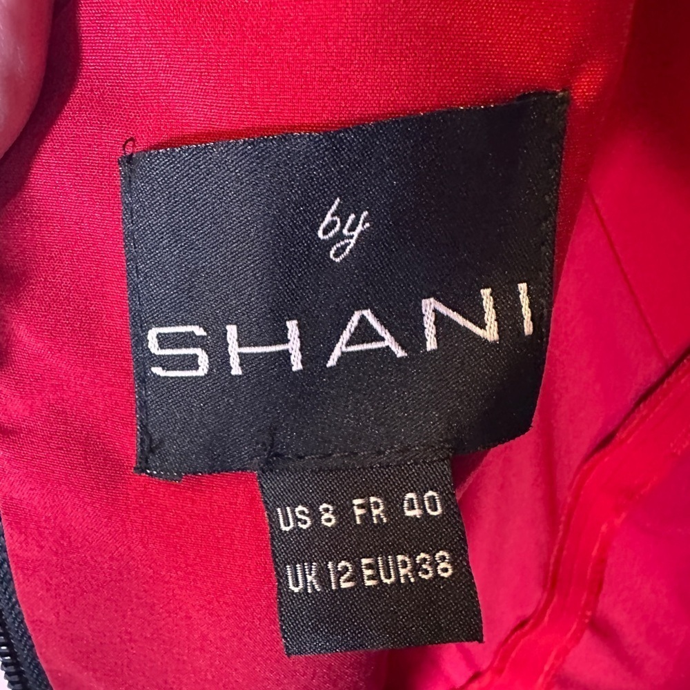 SHANI Red and Black Mini Dress Size 8 - Picture 6 of 8